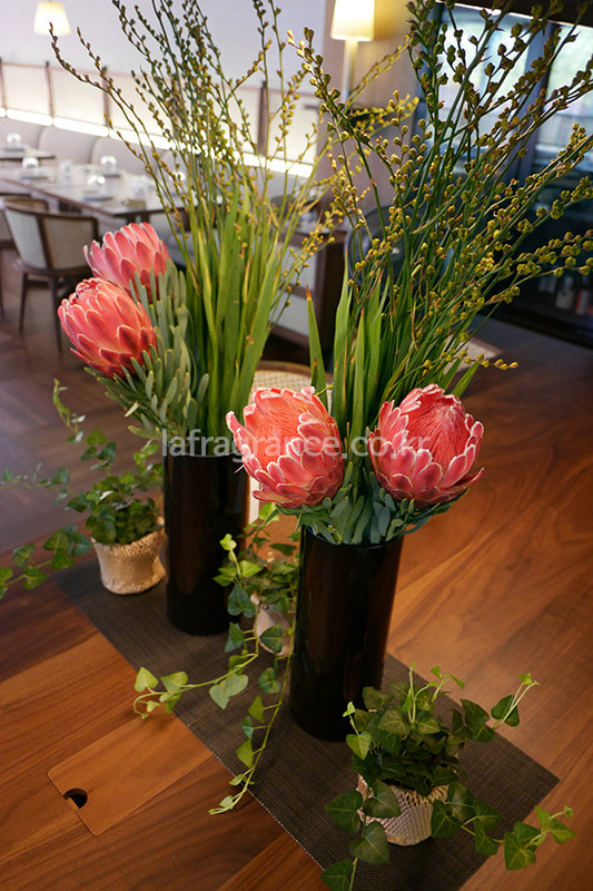 marks restaurant flower styling프라그랑스