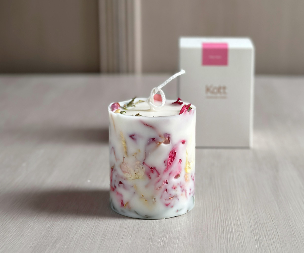 Flower Candle_Rosy Dawn LD